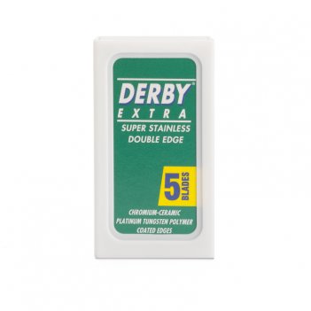 Сменные лезвия для Т-образного станка (Derby Extra, 5 лезвий в упаковке)